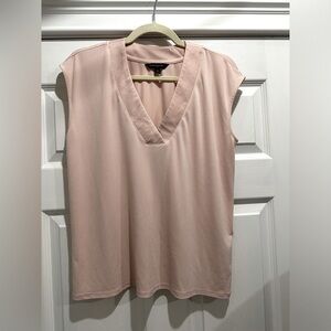 Banana Republic Factory V Neck Top- Dusty Pink